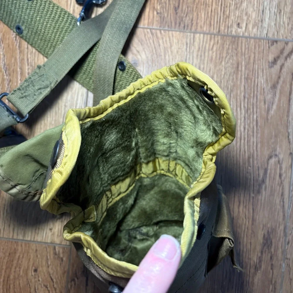 VTG US Military‎ ALICE Load Bearing Web Gear Belt Suspenders Canteen Pouch Set